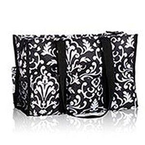 2 Pack No Logo Teacher Bag Organizing Utility Tote Shoulder Bag Black Parisian